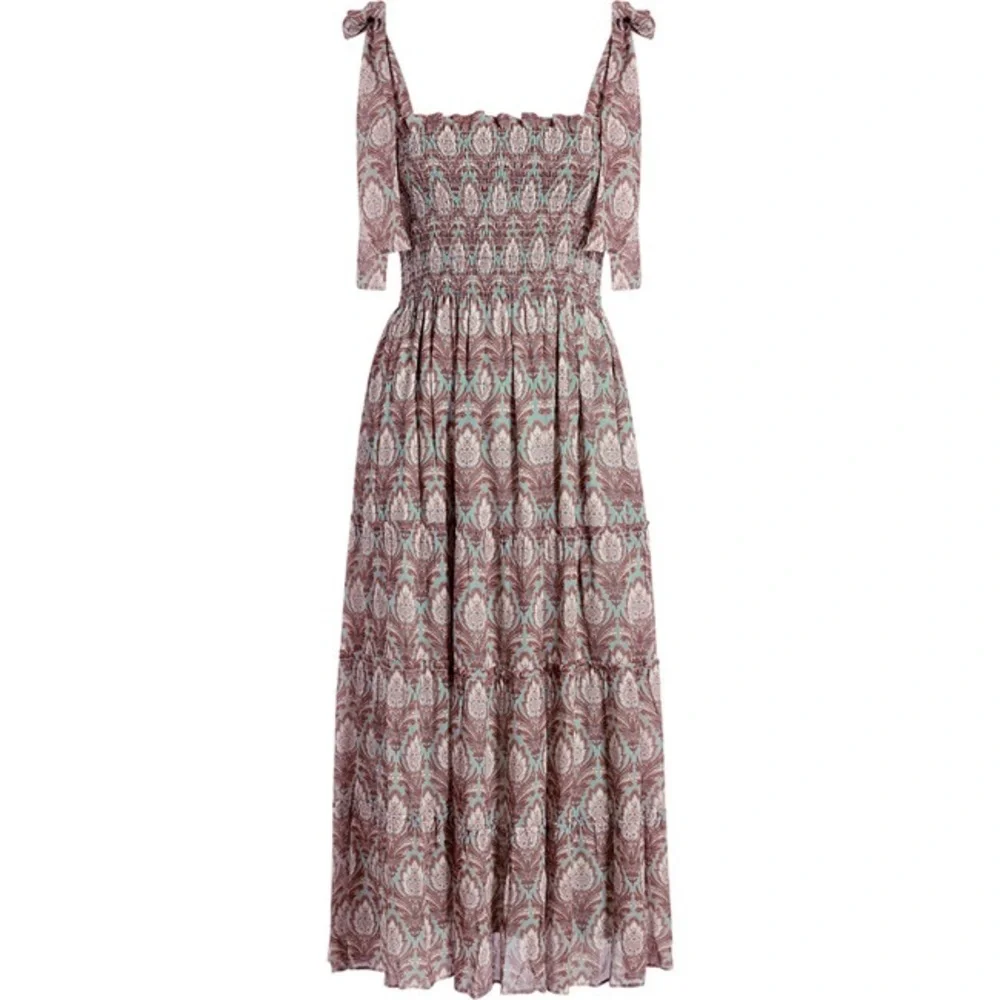 Hill House Home Ribbon Ellie Nap dress Pinecone Sage NWT size M‎
